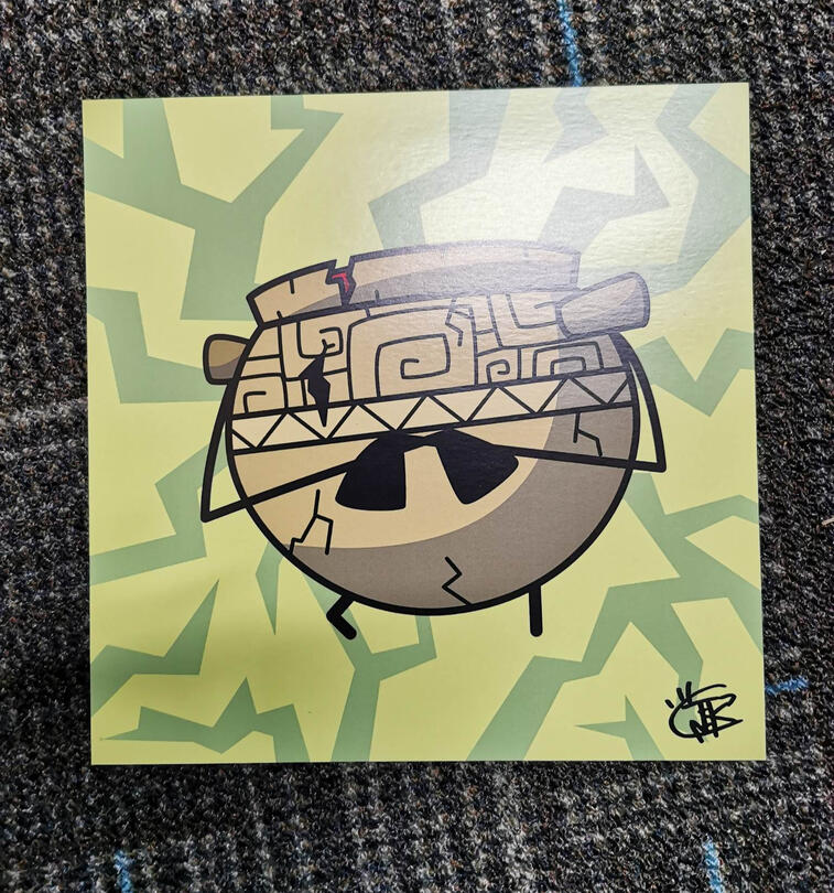 Paper Print- "Kick Me"